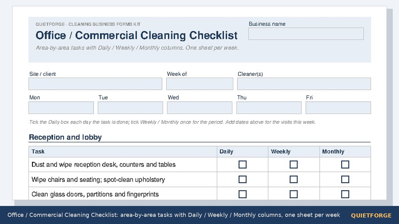 Cleaning Forms Kit preview 4