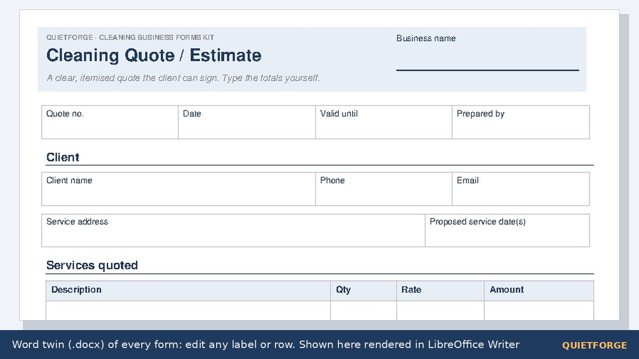 Cleaning Forms Kit preview 5