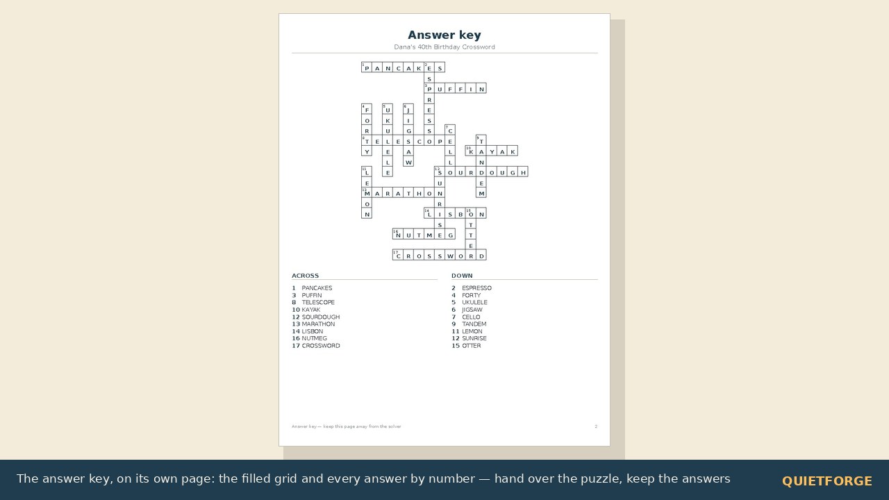 Custom Crossword Gift preview 4