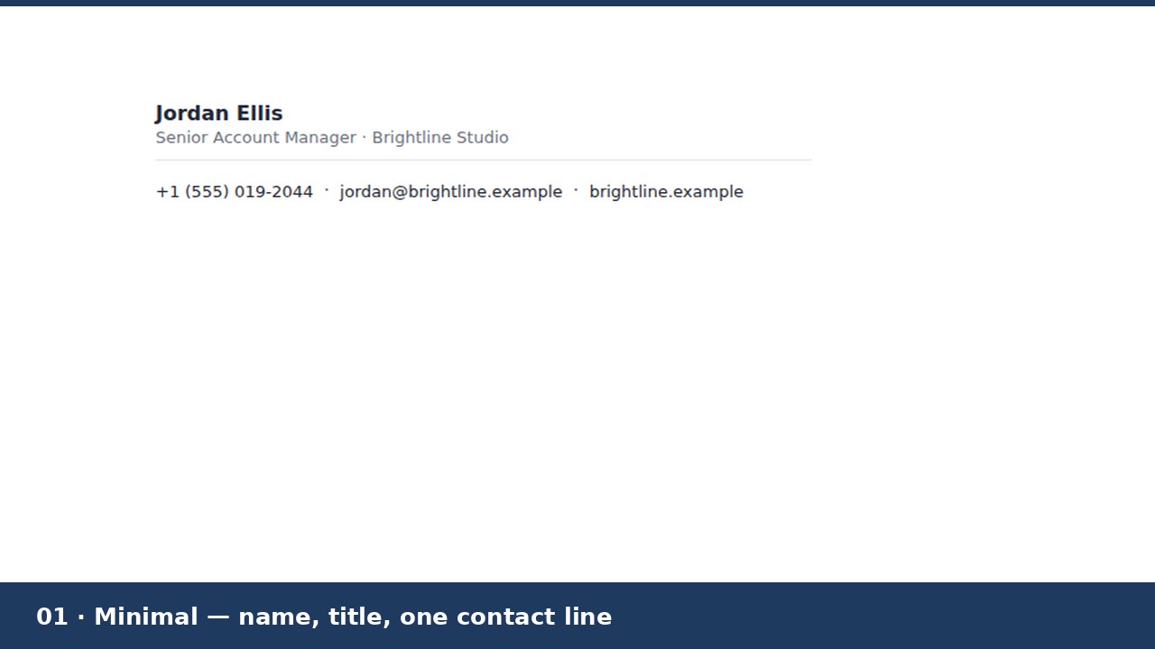 Email Signature Templates preview 1