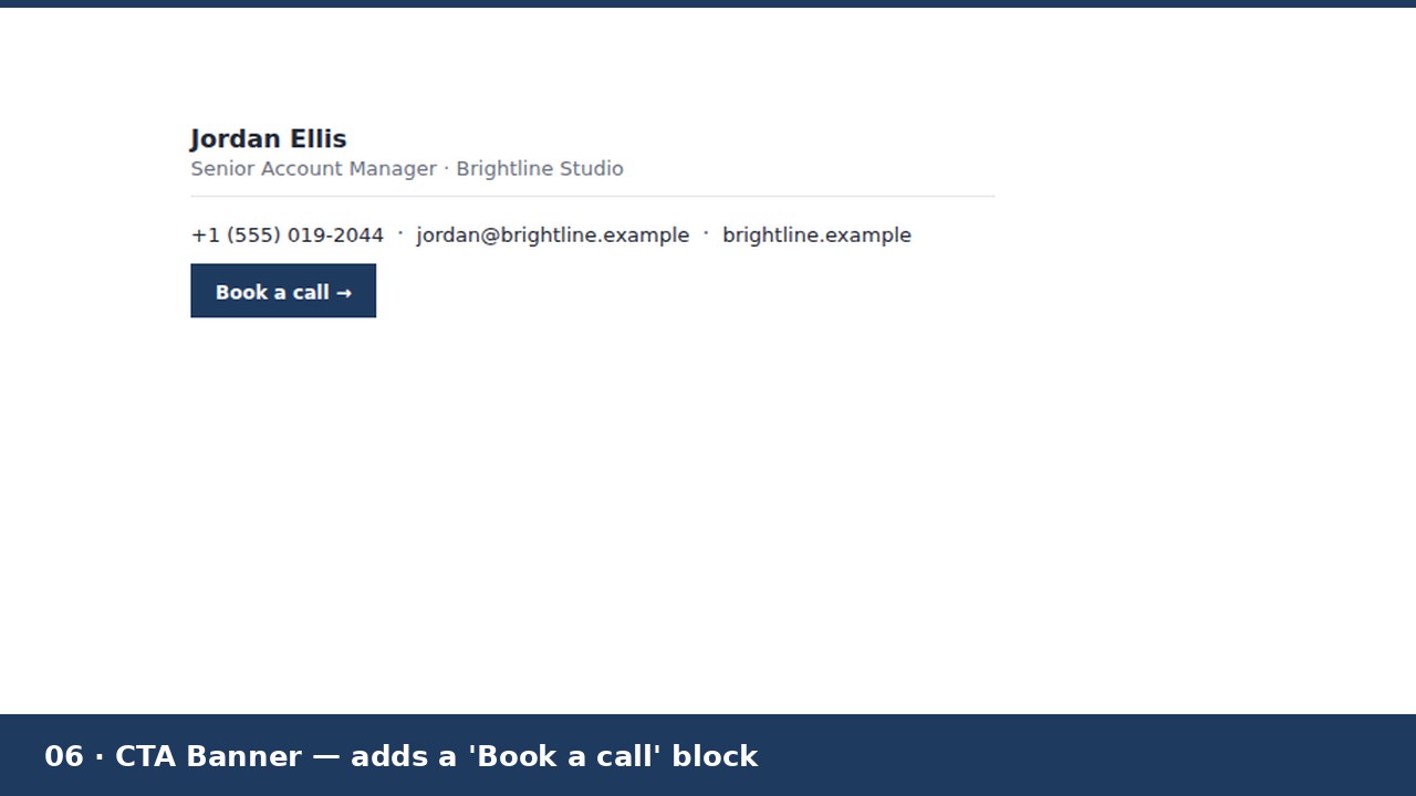 Email Signature Templates preview 6
