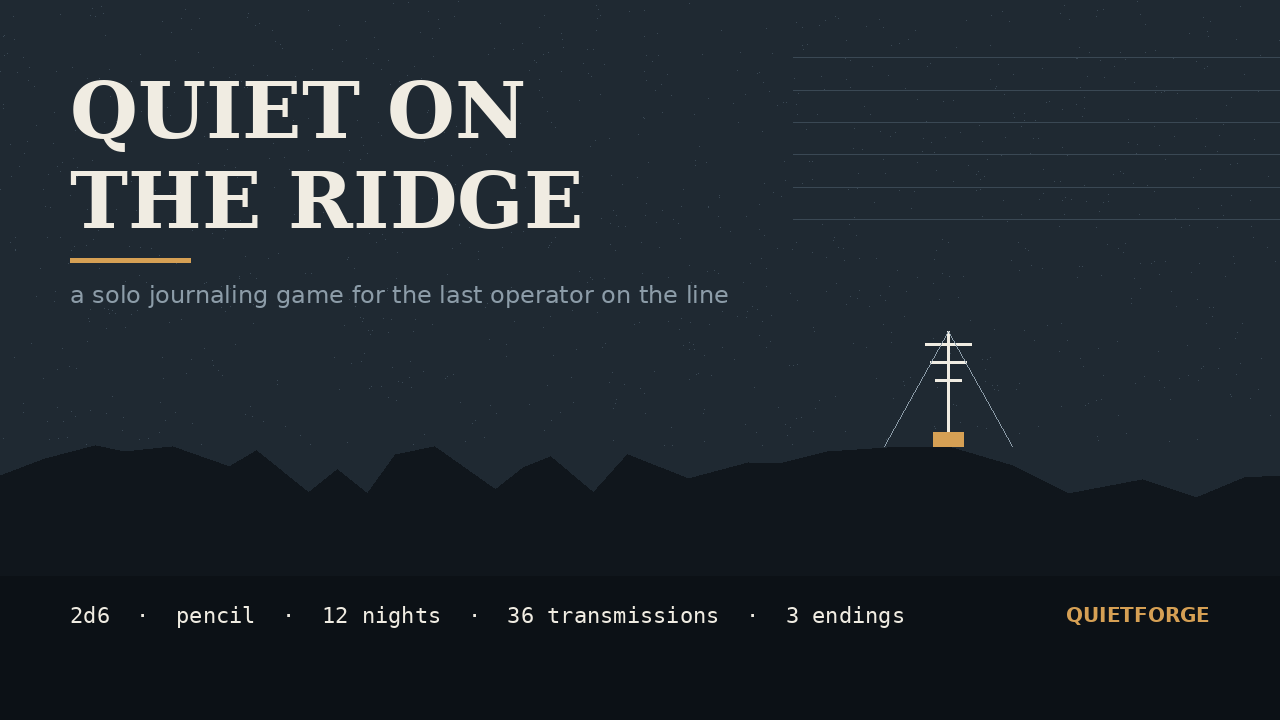 Quiet on the Ridge cover
