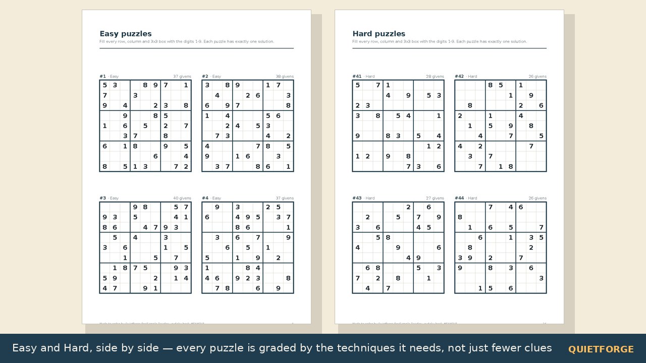 Custom Sudoku Book preview 2