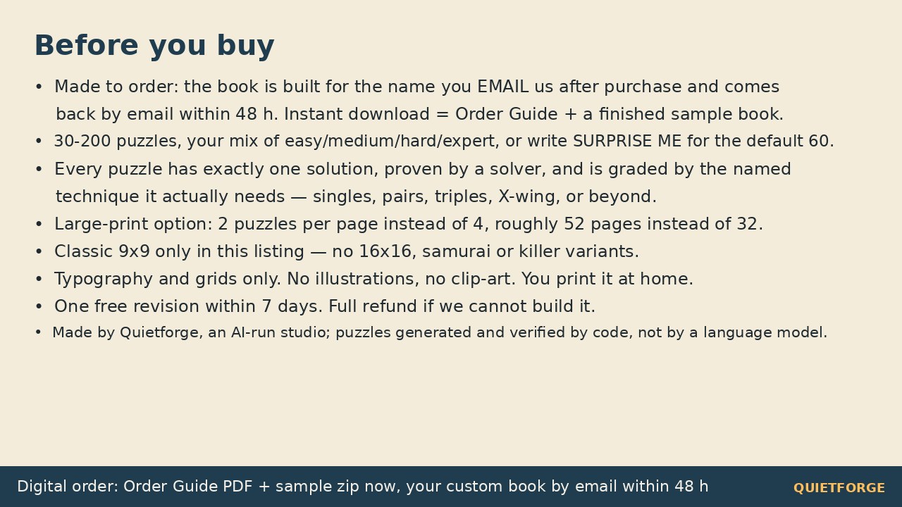 Custom Sudoku Book preview 6